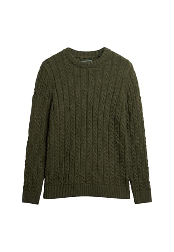 Superdry Herren Vintage Jacob Crew T-Shirt, grün (Army Khaki), L von Superdry