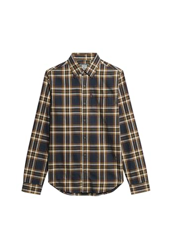 Superdry Herren Vintage Karohemd aus Bio-Baumwolle Bryce Kariert Marineblau XL Superdry Herren Vintage Karohemd aus Bio-Baumwolle Bryce Kariert Marineblau XL von Superdry