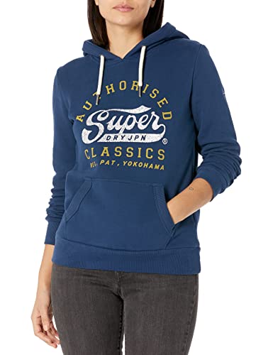 Superdry Herren Vintage Logo EMB Hood Hooded Sweatshirt, Rhubarb Marl, M von Superdry