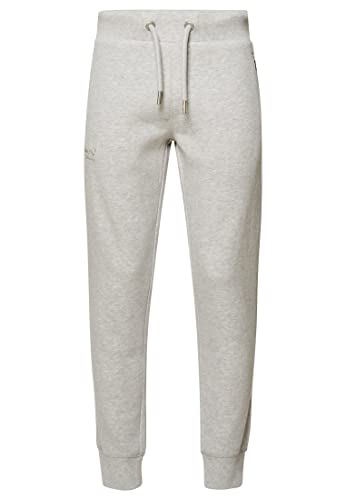 Superdry Herren Vintage Logo Jogginghose aus Bio-Baumwolle mit Stickerei Gletschergrau Meliert XXL von Superdry