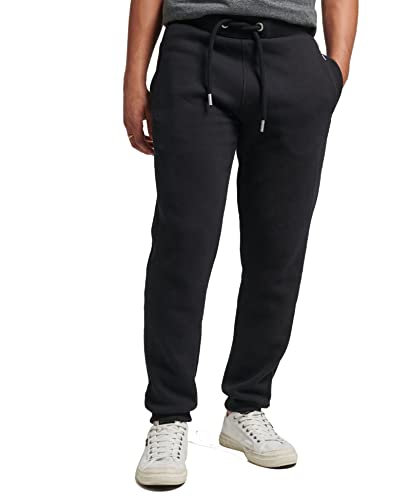 Superdry Herren Vintage Logo Jogginghose aus Bio-Baumwolle mit Stickerei Schwarz XL von Superdry