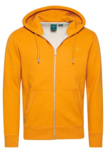 Superdry Herren Vintage Logo Kapuzenjacke mit Stickerei Thrift Gold Meliert S von Superdry