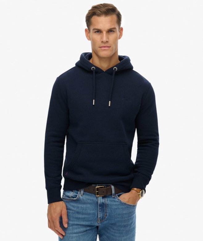 Superdry Herren Vintage Logo Kapuzenpullover mit Stickerei Navy - Größe: XL von Superdry