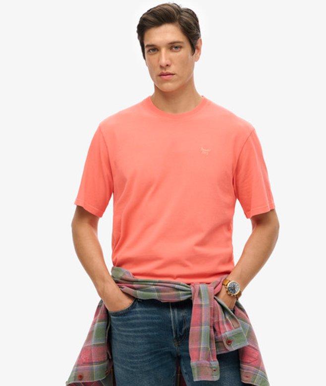 Superdry Herren Vintage Mark T-shirt Koralle - Größe: S von Superdry