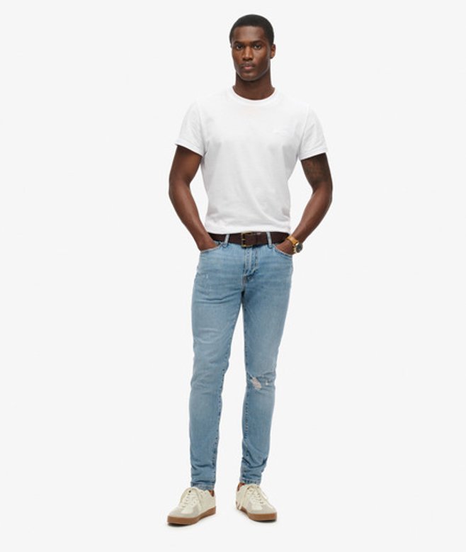 Superdry Herren Vintage Röhrenjeans Blau - Größe: 32/30 von Superdry