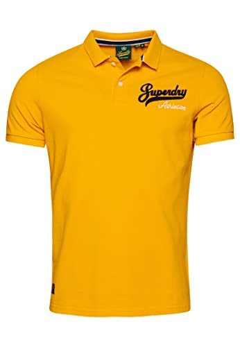 Superdry Herren Vintage SUPERSTATE Polo Businesshemd, Utah Gold, S von Superdry