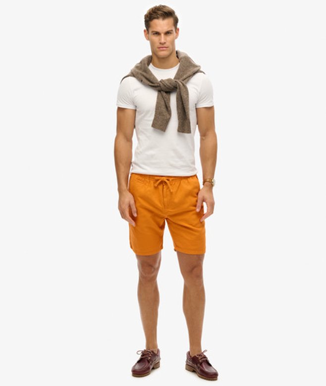Superdry Herren Vintage Shorts überfärbt Orange - Größe: XL von Superdry