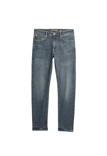 Superdry Herren Vintage Slim Jeans Anzughose, Mercer Mid Blue, 36W x 32L von Superdry