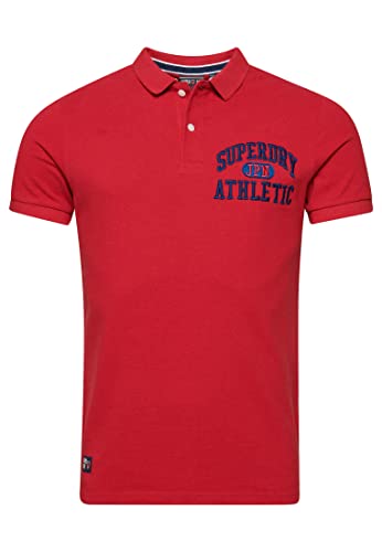 Superdry Herren Vintage Superstate Polo Hemd, Hike Red Marl, L von Superdry