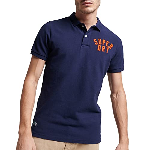 Superdry Herren Vintage Superstate Polo Hemd, Rich Navy, M von Superdry