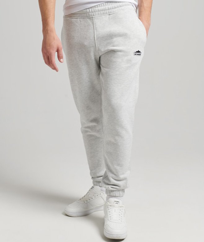 Superdry Herren Vintage Terrain Jogginghose im 90er-Jahre-Stil Hellgrau - Größe: L von Superdry