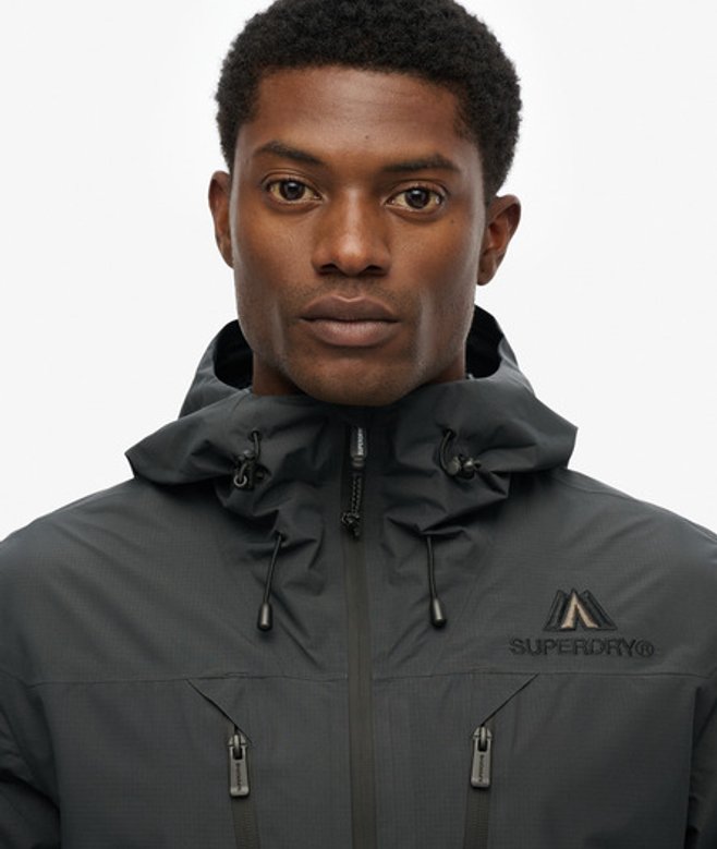 Superdry Herren Wasserdichte Jacke Navy - Größe: S von Superdry