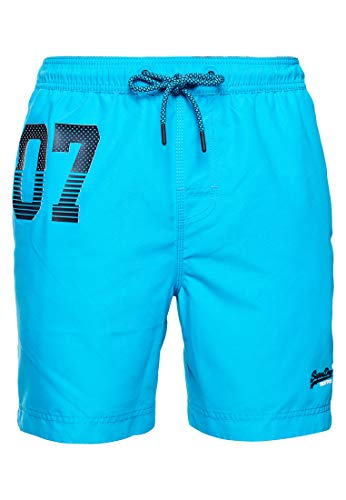 Superdry Herren Waterpolo Swim Shorts, Blau (Ocean Blue AB3), S von Superdry