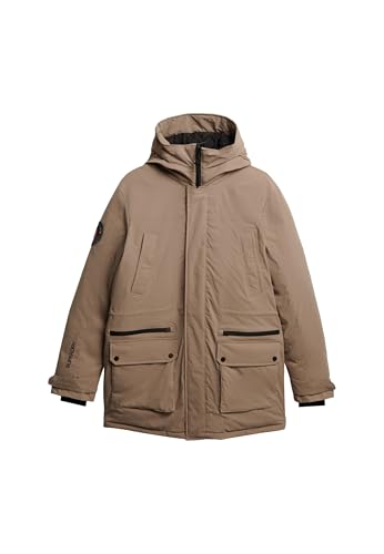 Superdry Herren City Gepolsterter Parka Mantel Timber Wolf Braun M von Superdry