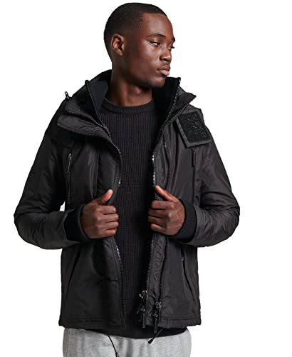 Superdry Herren Windcheater Baby Jacke, schwarz, Large von Superdry