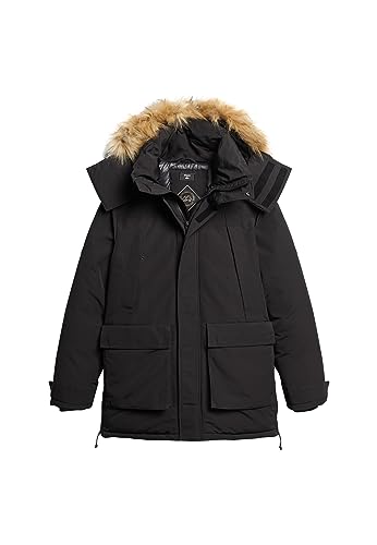 Superdry Herren Code XPD Everest Parka A4-gepolstert, schwarz, M von Superdry