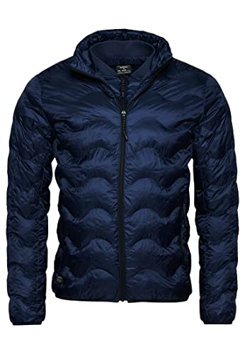 Superdry Herren kurze gesteppte leichte Pufferjacke, schmale Passform, french navy, XXL von Superdry