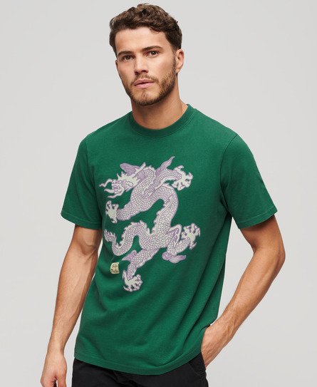 Superdry Herren x Komodo Vintage T-Shirt Grün - Größe: Xxxl von Superdry