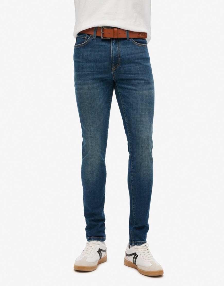 Superdry - Jeans in Jefferson Ink Vintage-Waschung mit engem Schnitt-Blau von Superdry