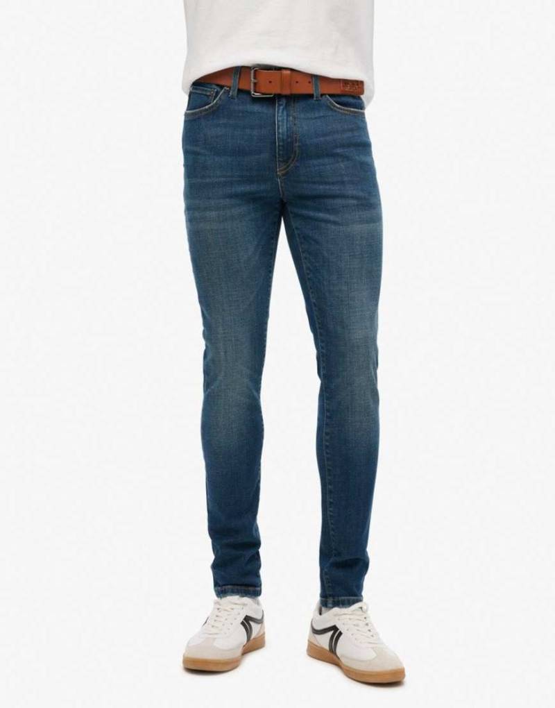 Superdry - Jeans in Jefferson Ink Vintage-Waschung mit engem Schnitt-Blau von Superdry