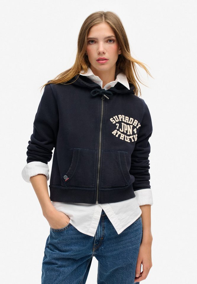 Superdry Kapuzensweatjacke ATHLETIC RELAXED CROP ZIPHOOD Superdry Kapuzensweatjacke ATHLETIC RELAXED CROP ZIPHOOD von Superdry
