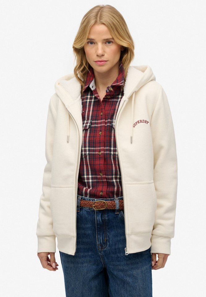 Superdry Kapuzensweatjacke BORG LINED ZIPHOOD von Superdry