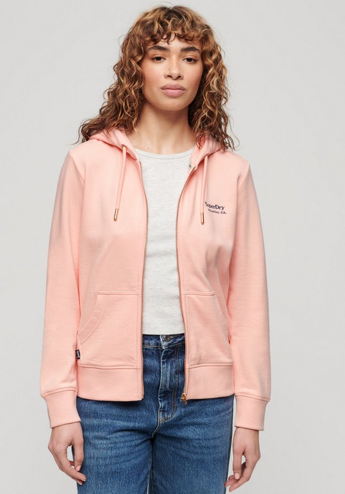 Superdry Kapuzensweatjacke SU-ESSENTIAL LOGO ZIPHOOD UB von Superdry