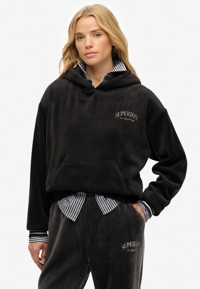 Superdry Kapuzensweatshirt COUNTRY CLUB VELOUR RELAX HOOD von Superdry