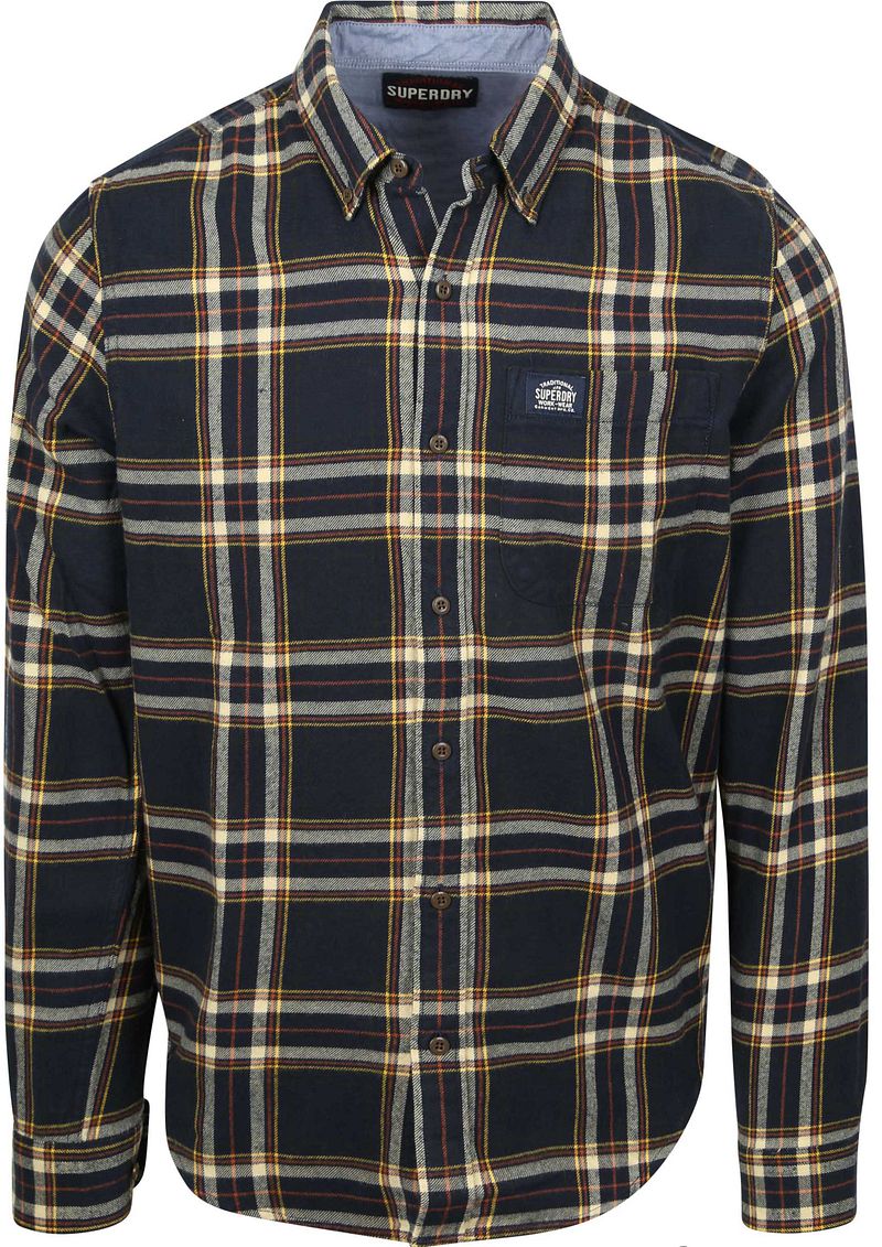 Superdry Karohemd Lumberjack Navy - Größe XL von Superdry