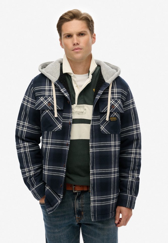 Superdry Langarmhemd SURPLUS HOODED CHECK SHIRT Superdry Langarmhemd SURPLUS HOODED CHECK SHIRT von Superdry