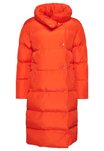 Superdry Damen Langer Steppmantel Vulkanlava Orange 42 von Superdry