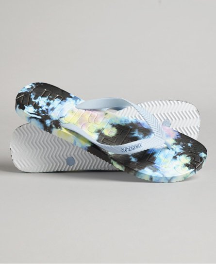 Superdry Herren Code Flip-flops mit Batikdesign Bunt - Größe: L von Superdry