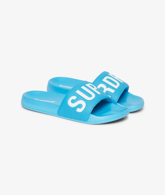 Superdry Men's Core Badesandalen mit Grafik Blau - Größe: 6-7 von Superdry