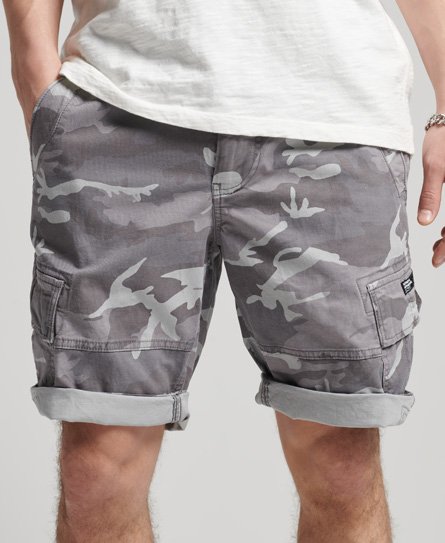 Superdry Men's Core Cargoshorts Hellgrau - Größe: 28 von Superdry