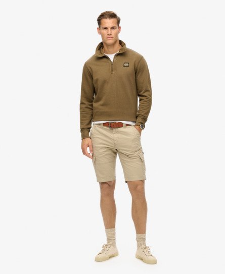 Superdry Men's Core Cargoshorts aus Bio-Baumwolle Creme - Größe: 30 von Superdry