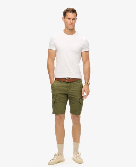 Superdry Men's Core Cargoshorts aus Bio-Baumwolle Kaki - Größe: 36 von Superdry