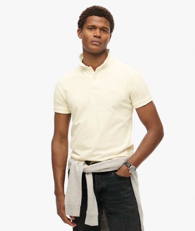 Superdry Men's Destroyed Polohemd Weiß - Größe: L Superdry Men's Destroyed Polohemd Weiß - Größe: L von Superdry