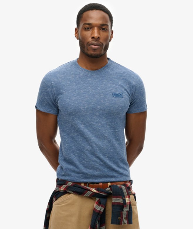 Superdry Men's Essential Logo T-shirt Dunkelblau - Größe: XL von Superdry