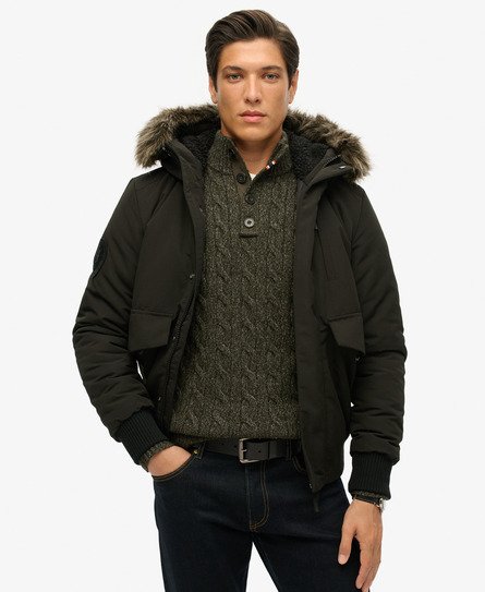 Superdry Men's Everest Bomberjacke Schwarz - Größe: Xxl von Superdry