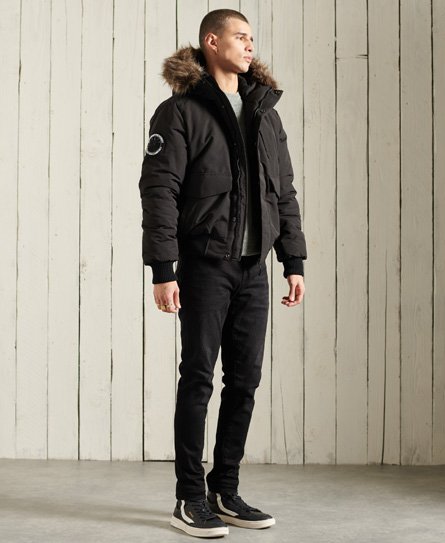 Superdry Men's Everest Bomberjacke Schwarz - Größe: Xxxl von Superdry