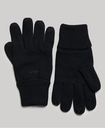 Superdry Men's Logo Handschuhe Schwarz - Größe: 1Größe von Superdry