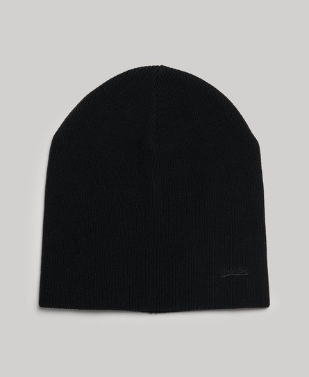 Superdry Herren Schwarz Beaniemütze Gerippt, Größe: One Größe - Größe: One Größe von Superdry