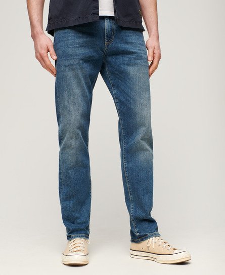 Superdry Men's Schmale Vintage-Jeans mit Geradem Bein Blau - Größe: 33/34 von Superdry