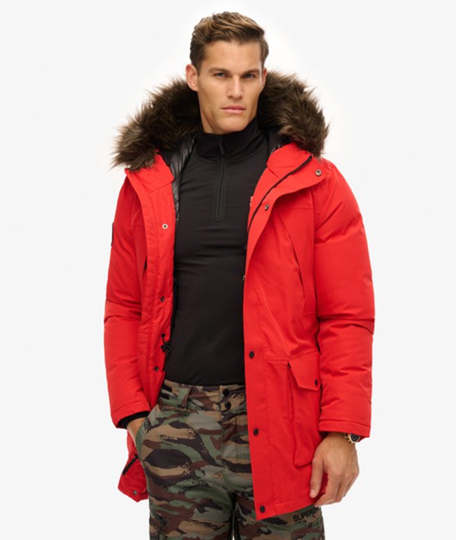 Superdry Herren Sport Everest Snow Daunenparka Rot - Größe: Xxl von Superdry