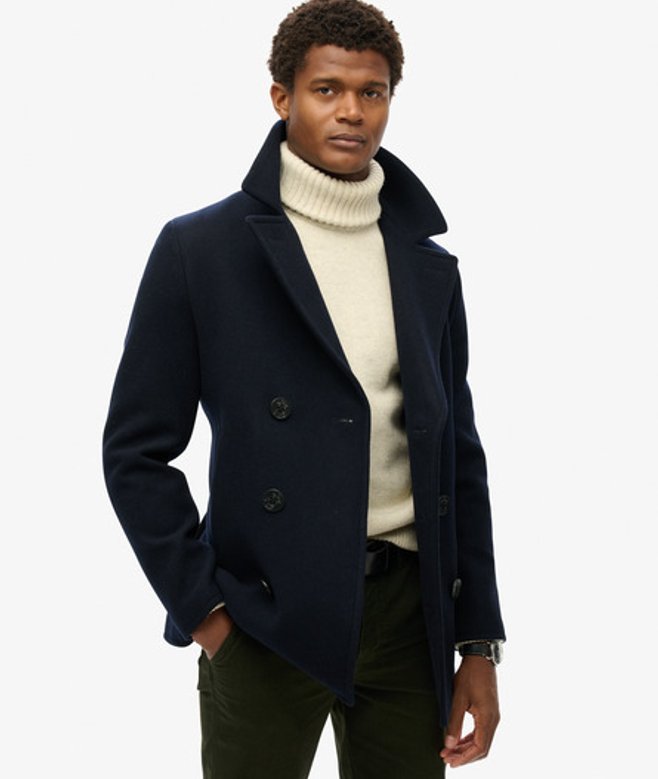 Superdry Herren Marineblau Peacoat, Größe: L - Größe: L von Superdry