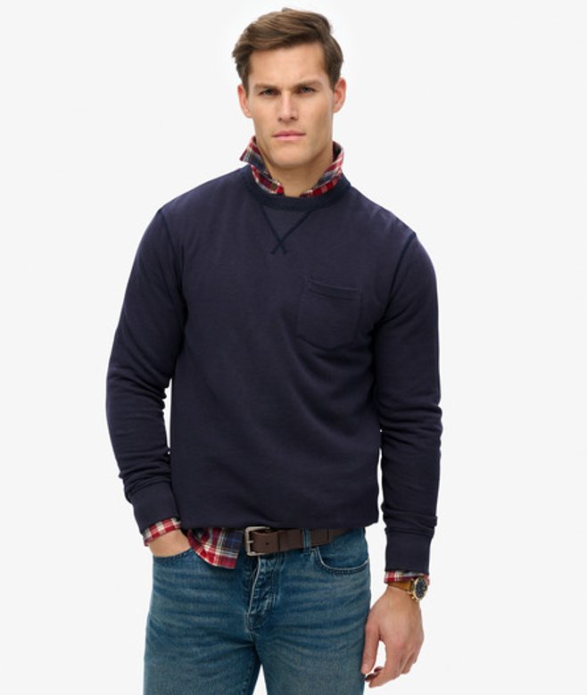 Superdry Men's The Merchant Store - Sweatshirt Blau - Größe: Xxl von Superdry