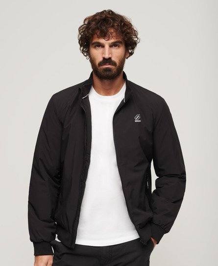 Superdry Men's Training Harrington Jacke Schwarz - Größe: L von Superdry