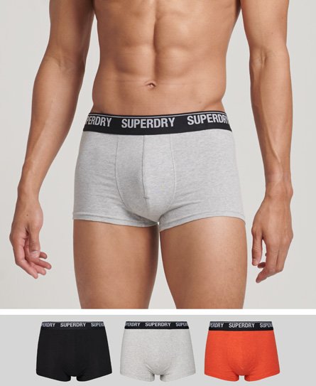 Superdry Men's Hipster aus Bio-Baumwolle im 3er-Pack Bunt - Größe: S von Superdry