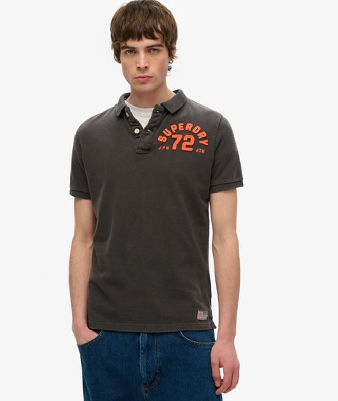 Superdry Men's Vintage Athletic Polohemd Dunkelgrau - Größe: L Superdry Men's Vintage Athletic Polohemd Dunkelgrau - Größe: L von Superdry