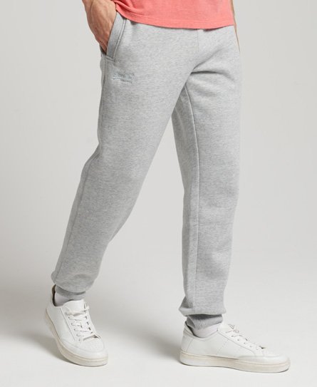 Superdry Men's Vintage Logo Jogginghose aus Bio-Baumwolle mit Stickerei Grau - Größe: M von Superdry